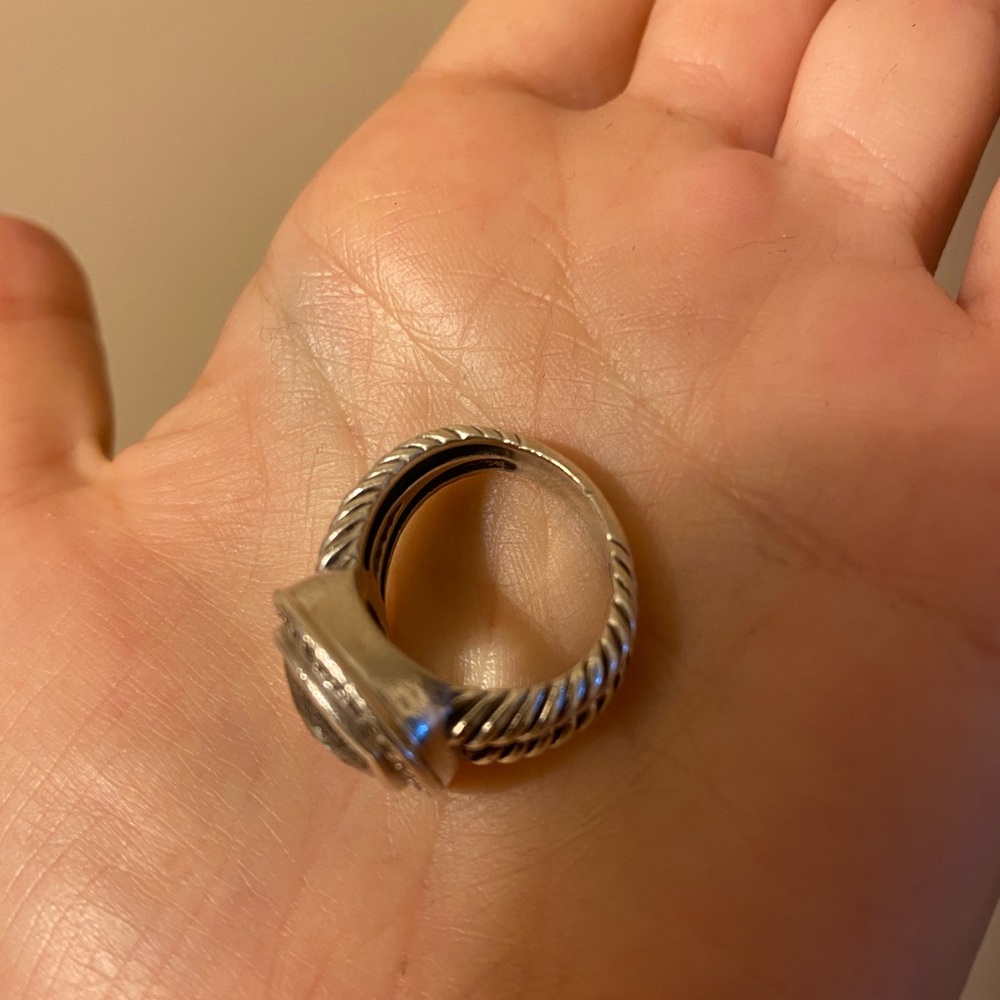 David Yurman Albion ring with prasiolite stone 6 - Picture 5 of 6